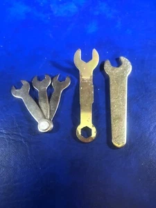 Lot of 5 Miniature Wrenches -One is marked Johnson Sliding Folding Door Hardware - Picture 1 of 3