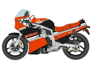 DECALS 1/12 SUZUKI GSX-R750 BLACK / RED 1986 - BS12-023 - Picture 1 of 6