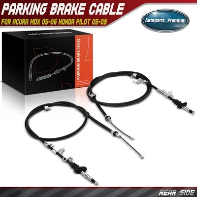2x Cable de freno de estacionamiento trasero izquierdo y derecho para Acura MDX 05-06 Honda Pilot 05-09 Foto 1 de 4