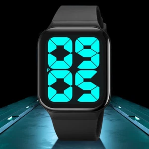 SKMEI Women's Mens Digital Watch LED Big Number Wristwatch Casual Sports Watches - Picture 1 of 23