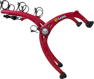 Baúl Saris Bones EX, portabicicletas para coche, portabicicletas de montaje 3 bicicletas, brillo rojo - Imagen 1 de 5