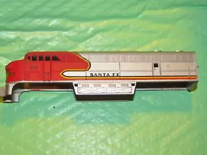SHELL, (NO HORNS) 1 SANTA FE, ATSF, FM, FAIRBANKS MORSE DIESEL A UNIT SHELL GOOD - Picture 1 of 7