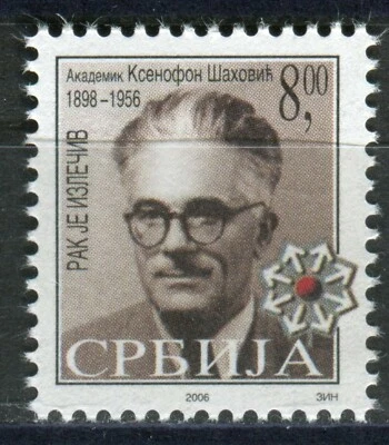 0035 SERBIA 2006 - Cruz Roja - Ksenofon Sahovic - Juego MNH Foto 1 de 2