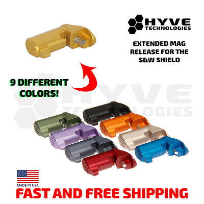 HYVE Extended Mag Release For The Smith And Wesson Shield 9MM & 40 S&W Magazine • 31.99$