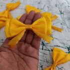Pack of 24 Golden Yellow 3" Satin Ribbon Double Bows Ready Made Craft Clothes