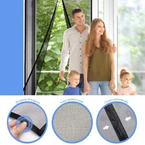 Pantalla Magnética Puerta Fuertes Imanes y Malla Cortina Transparente Anti Insectos - Imagen 1 de 12
