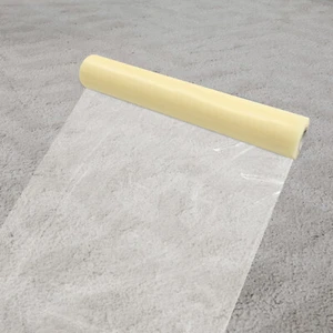 Película protectora de alfombra de piso transparente azul cubierta antipolvo de plástico EE. UU. - Imagen 1 de 10