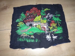 DDR Trabant Kissen Schwarzwald Mühle Kissenbezug Kissenhülle Motiv Retro 45x40 - Bild 1 von 1