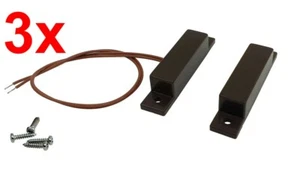 3x Magnetkontakt Magnetschalter Reed Tür Fensterkontakt Öffnungsmelder Weiß NC - Bild 1 von 6