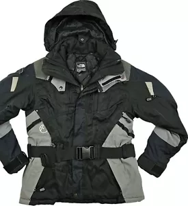 *LO ÚLTIMO Chaqueta de esquí para mujer THE NORTH FACE STEEP TECH EXTREME CAPUCHA CON CINTURÓN GRIS NEGRO M - Imagen 1 de 19