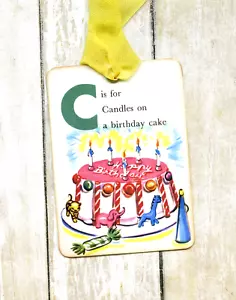 Hang Tags C IS FOR CANDLES BIRTHDAY CAKE TAGS or MAGNET #403 Gift Tags - Picture 1 of 5