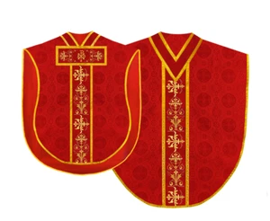 Traditionelles Borromäisches Messgewand mit aufwendig bestickten Borten - Bild 1 von 22