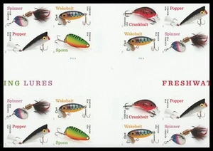 US 5965c Freshwater Fishing Lures imperf NDC cross gutter block 16 MNH 2025 - Picture 1 of 1
