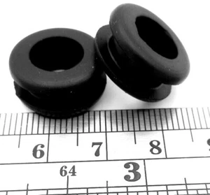 1/2" Hole Fit Rubber Grommet Round Bushing For 1/2" Hole 1/4 Thick Panel 3/8 ID - Picture 1 of 12