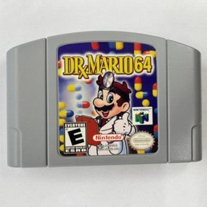 Dr. Mario 64 Video Game Cartridge Card for Nintendo N64 Console US Version qd
