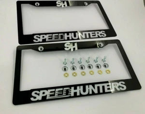 License Plate Frame SPEEDHUNTERS 2x LICENSE FRAME COVER Front&Rear FAST SHIPPING - Bild 1 von 7