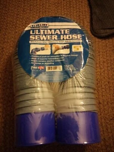 Casa rodante BlueLine Prest-O-Fit 1-0062 5' Ultimate manguera de alcantarillado ¡NO SE NECESITAN ABRAZADERAS! ¡NUEVO! - Imagen 1 de 2