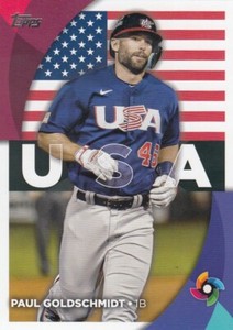 PAUL GOLDSCHMIDT TOPPS WORLD BASEBALL CLASSIC WBC TEAM USA CARDINALS #2 2023 23