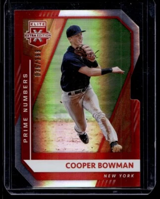 2021 Panini Elite Extra Edition Cooper Bowman /199 #122 - Image 1 of 2