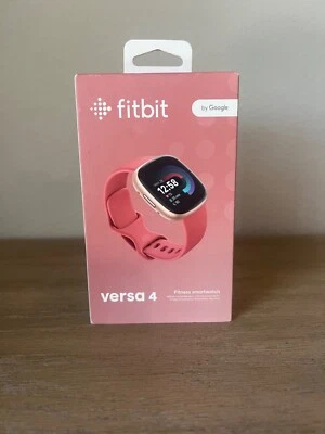 Brand New Fitbit Versa 4 Fitness Smartwatch - Rose & Pink - FB523RGRW - Image 1 of 4