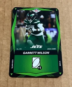 2024 UNO Elite NFL Core Edition Green Garrett Wilson New York Jets #190 - Picture 1 of 2