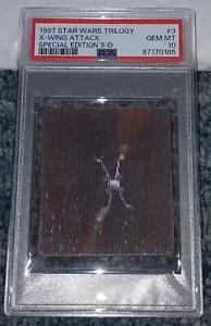 1997 STAR WARS TRILOGY SE 3-D #3 X-WING ATTACK POP 9 PSA 10 GEM MINT - Picture 1 of 2