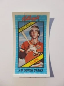JACK CLARK 1980 KELLOGG'S 3-D BASEBALL KARTE #57 SAN FRANCISCO GIANTS - Bild 1 von 2