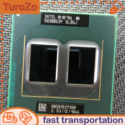 Intel Core 2 Extreme QX9300 CPU 4-Core 2.53GHz 12MB 1066 SLB5J Laptop Processor - Image 1 of 3