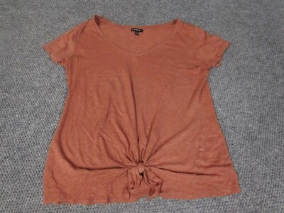 Express Womens Blouse Medium pink pullover stretch - Image 1 of 4