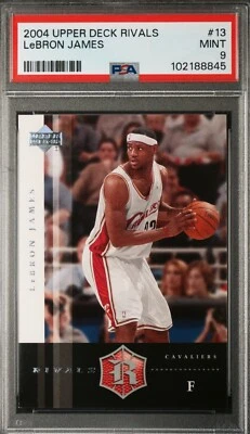 LeBron James 2004 Upper Deck Rivals Card #13 PSA 9 Mint FREE SHIPPING - Image 1 of 3