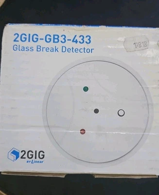 2GIG 2GIG-GB3-433 Wireless Glass Break Detector Encrypted Brand New in Box - Image 1 of 2