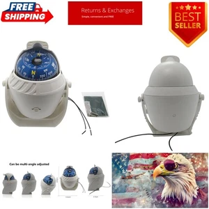 LED Backlit Marine Digital Compass for Car, Boat & Truck - Adjustable Navigation - Imagen 1 de 8