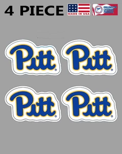 4 Stück Pitt Panthers wasserlose Peel & Stick temporäre Tattoos Teamlogo - Bild 1 von 2