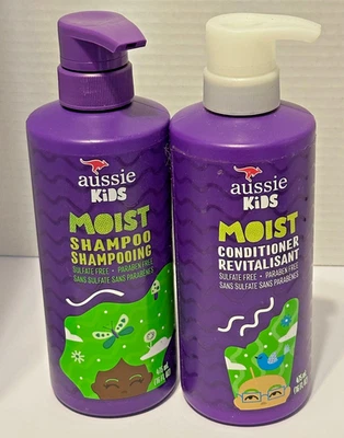 (Paquete de 2) Champú y acondicionador Aussie Kids sin sulfato húmedo para niños 16 oz Foto 1 de 2