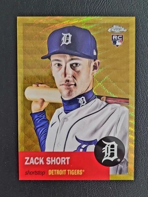 2022 Topps Chrome Platinum Anniversary - Zack Short #291 Gold Wave /50 (RC) - Image 1 of 2