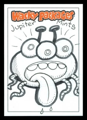 2025 WACKY PACKETS HALLOWEEN JUPITER MINTS MARCA PARISI BOCETO 1/1 Foto 1 de 2