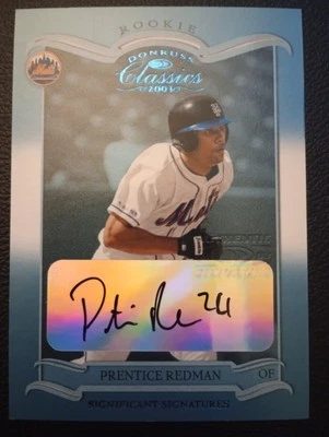 2003 Donruss Classics Prentice Redman AUTOGRAPH Mets 17/127 - Image 1 of 2