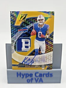 Keon Coleman 2024 Panini Zenith Gold 8/10 Z-Jersey Auto RPA RC #ZJA-KCN Bills - Bild 1 von 2