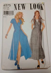 New Look 6375 Sewing Pattern Misses' Fitted Wrap Dresses Sizes 8-1 UC VTG - Picture 1 of 3