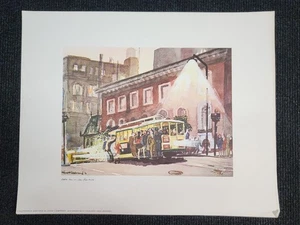 Funivia San Francisco Night City Life Floyd Hildebrand California risparmio vintage - Foto 1 di 6