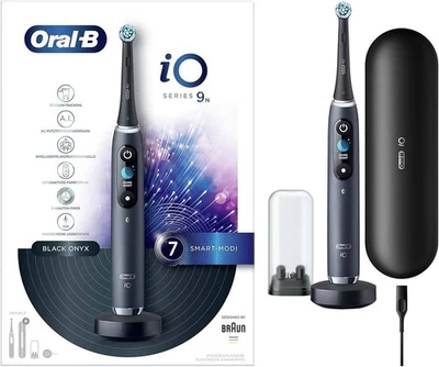 Oral-B iO 9 Cepillo Eléctrico Negro con 2 cabezales ¡NUEVO! Envio 24h - Immagine 1 di 2
