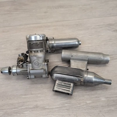  Supertigre 60  R/c Model Airplane Engine With Extra Mufflers Untested As Is - Image 1 of 4