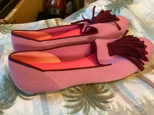 Rothy's Damen-Loafer-Slipper Merino Quaste rosa Wollmischung ─ Größe 9 ─ neu ohne Karton - Bild 1 von 6