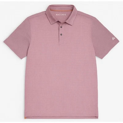 Camisa Polo Maelreg Para Hombres XL Performance Roja Negra Micro Cuadros Elastizada Golf Activa Foto 1 de 4