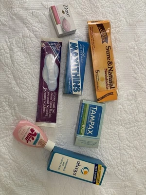 Vintage Feminine Tampons Pads Products Sealed Box With Misc Opened Boxes - Image 1 of 4