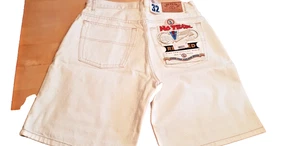 No Fear,JEANS SHORT ORIGINAL V 8 Serie M 32 40 cm White Sammlerstück Vintage - Bild 1 von 9