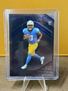 2025 Panini Black Omarion Hampton RC /50 Blue Chargers - Bild 1 von 3