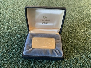 1973 Franklin Mint 1000 Grain Silver Sterling 2.286 Ounce Barren Commercial Bank - Bild 1 von 7