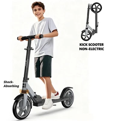 Kick Scooter para Edades 6+ Niños Adolescentes y Adultos Plegable Ligero Ruedas Grandes Foto 1 de 4