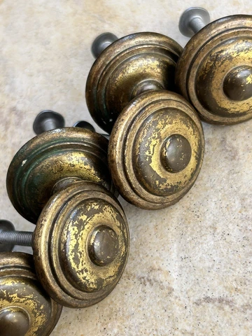 MCM Mid Century Modern Atomic Drawer Knob Pulls, Set of 6, Approximately 1-1/4” Cover